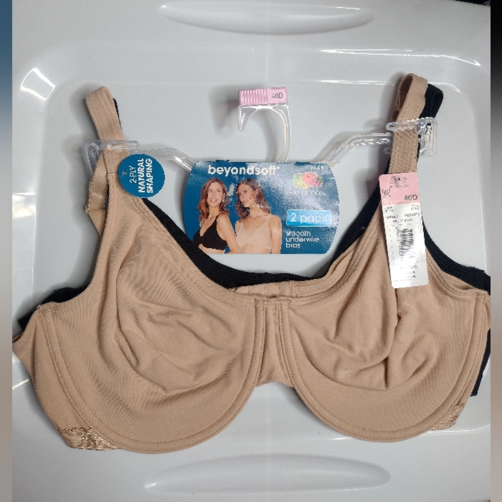 Fruit of The Loom Women's Cotton Stretch Extreme Comfort Bra, Style  2-Pack NWT